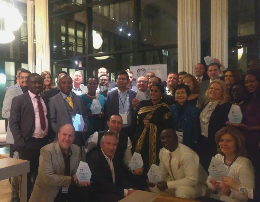 DHP Lazzaro Pisu receiving Global Award for Hypnotherapy and Alternative Therapies